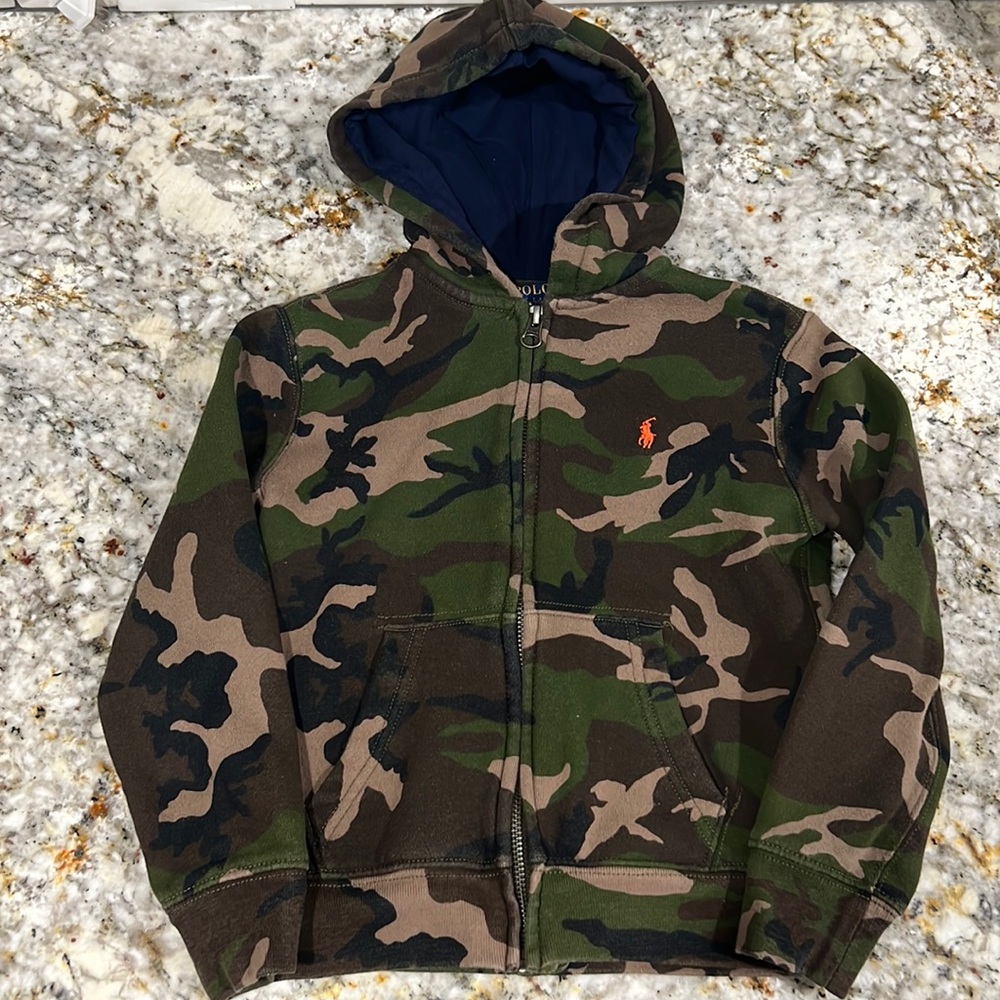 Boys Ralph Lauren Polo Zip Up Hoodie
